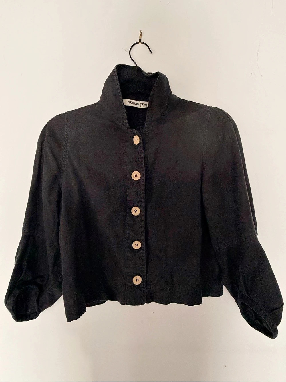 Artisan Privilege Black Button-Front Jacket Like New
